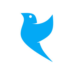 silhouette of a flock of birds vector illustration on a white background.