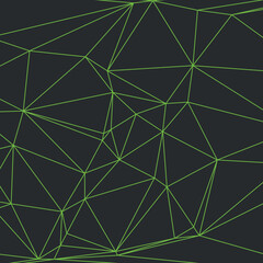 Background abstract green line triangle. geometric line texture background. polygon pattern. retro styled concept.