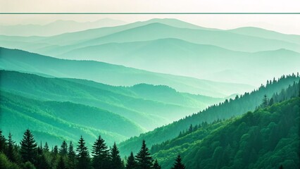 Fototapeta premium Abstract Transparent Green Gradient with Subtle Top Line V6