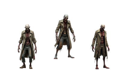 Zombie on transparent background png