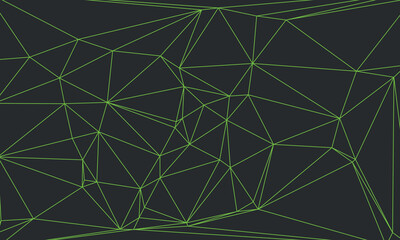 Background abstract green line triangle. geometric line texture background. polygon pattern. retro styled concept.