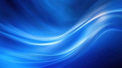 Fototapeta premium Abstract design with flowing blue and white lines.