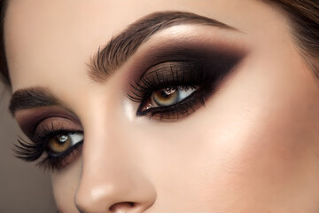 Smokey eye makeup 