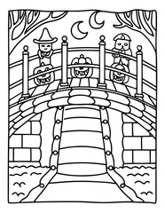 Halloween Easy Coloring Pages for Kids, Teens, and Adults | Coloring Pages – Spooky, Fun, and Easy Designs for Kids, Teens, and Adults | Cute Ghosts, Pumpkins, Witches & More