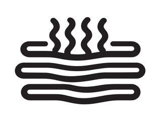 Relaxing thermal bath symbol in modern vector