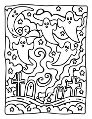 Halloween Easy Coloring Pages for Kids, Teens, and Adults | Coloring Pages – Spooky, Fun, and Easy Designs for Kids, Teens, and Adults | Cute Ghosts, Pumpkins, Witches & More