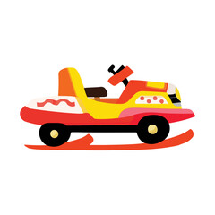 Snowmobile design vector illustration, Creative Snowmobile logo design concept template, symbol , icon