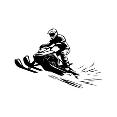Fototapeta premium Snowmobile design vector illustration, Creative Snowmobile logo design concept template, symbol , icon