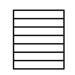 Notepad Vector Line Icon Design with Lines	