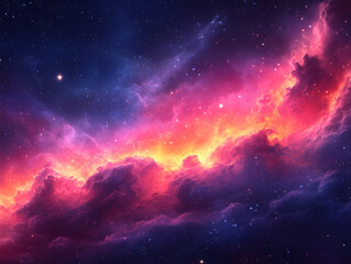 Surreal Stardust Fog with Radiant Nebula Glow and Ethereal Star Cloud
