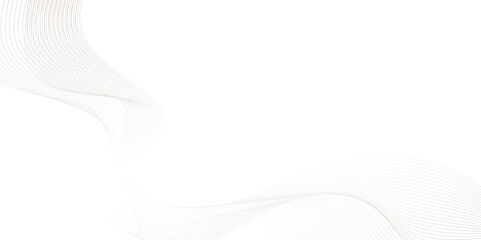 Beautiful wave ribbon line on white background, Illuminated paper waves in a warm minimalist composition, modern abstract white wave line digital geometric technology,  