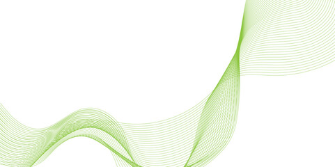 Abstract green wave line texture background, geometric border pattern, abstract wavy lines minimalist vector Illustration, modern abstract white green wave line digital geometric technology.