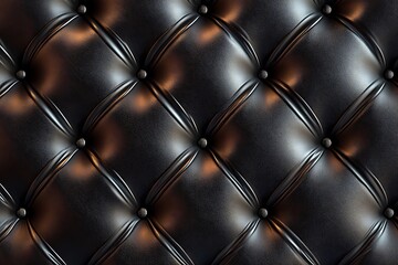 Naklejka premium black metal scratched steel plate textured background Generative Ai
