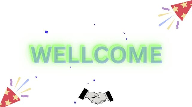 Simple WellCome Video with White Background and Animation Video, Unique Video Simple Amaizing Style Video