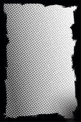 Glitch distorted grungy isolated layers. Grunge halftone vector print overlay background