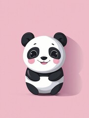 Naklejka premium Cute Panda Illustration