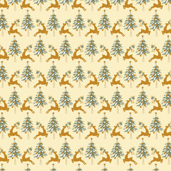 Winter Whimsy seamless vector pattern