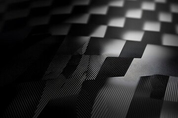 Obraz premium black metal scratched steel plate textured background Generative Ai