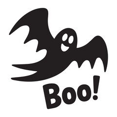 Halloween Ghost Cartoon silhouette Vector Designs