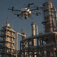 Drone Inspection of Industrial Plant