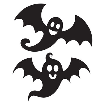recommend clip art: Halloween Ghost Cartoon silhouette Vector Designs