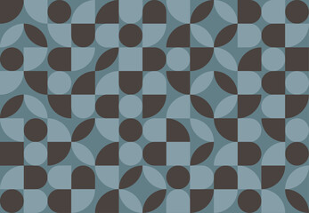 Abstract Geometric Pattern Artwork. Retro colors. Vintage retro ceramic ornamental tile pattern