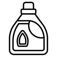 Laundry detergent icon vector design. Washing solution vector on white background