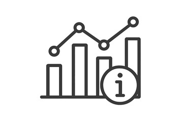 editable vector illustration epslinear sign isolated on white background - analytics information or data icon