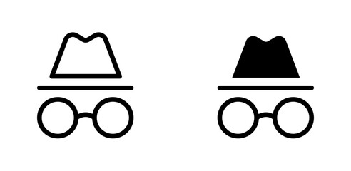 Anonymous icon. Privacy and hidden symbol