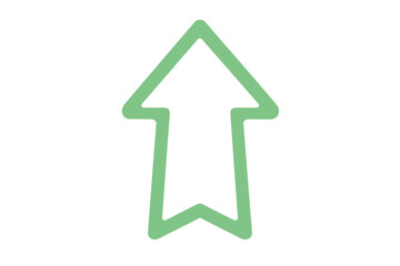 Obraz premium A 3D realistic arrow pointing upwards symbolizes the success of a business strategy