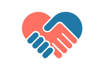 Fototapeta premium Logo Handshake abstract vector design represents Partnership union