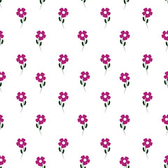 seamless floral pattern With lilac flowers 