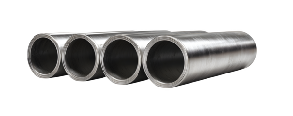 Professional Isolated Premium Four steel pipe carriers arra digital artwork, transparent background, ideal for web banners and print projects, mockups, premium resource