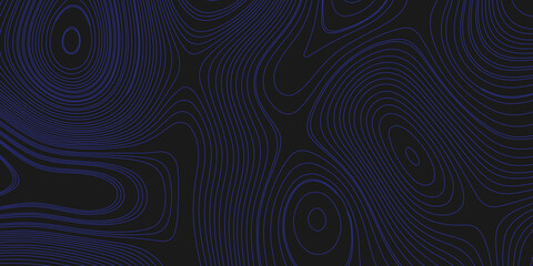 Abstract Black Topographic Lines Background – Monochrome contour map design with wavy elevation curves, seamless fluid pattern ideal for futuristic, tech, or minimalistic themed graphic design project