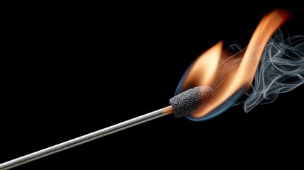 A vibrant flame flickers from a tiki torch, casting warm light in the dark, ideal for enhancing evening festivities or backyard gatherings