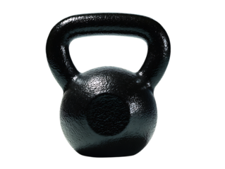  Kettlebell Silhouette For Fitness And Strength Training In Gym Black Isolated on white background