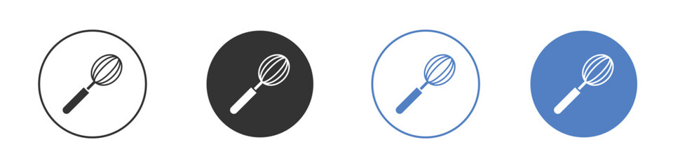 Whisk icon. Vector illustration, flat design.