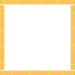 Doodle border with blobs colorful elements. Trendy graphic template. Cute empty frame box