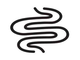 Water stream vector icon with elegant minimalist style