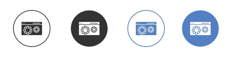 Software icon. Vector illustration, flat design.