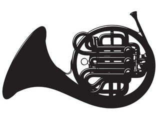 FRENCH HORN SILHOUETTE 