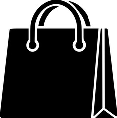 bags shopping vector flat icon
