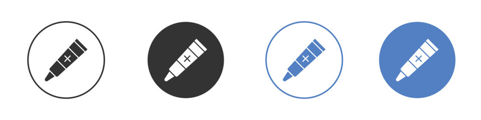 Ointment icon. Vector illustration, flat design.