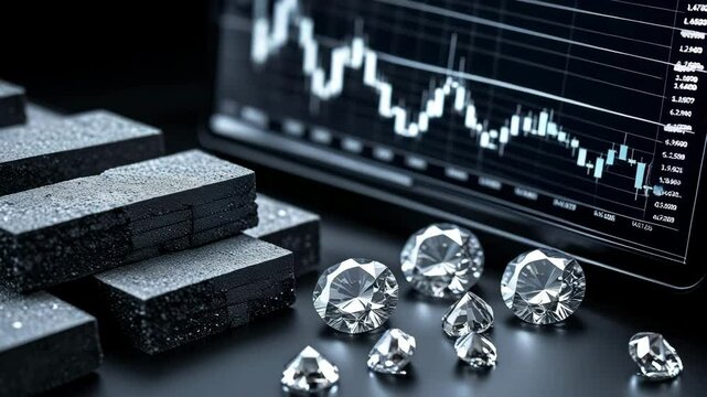 Investing in precious metals and diamonds financial market analysis stock exchange environment high-value assets