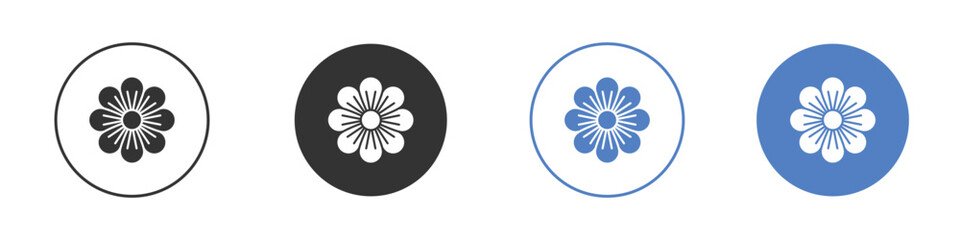 Hypericum icon. Vector illustration, flat design.