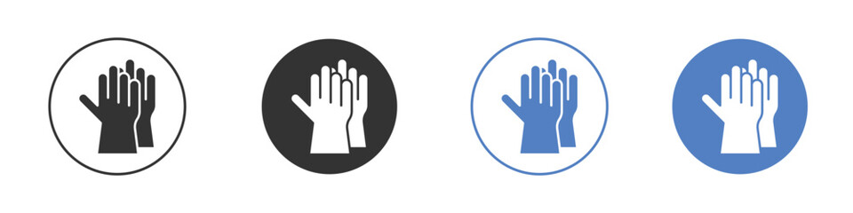 Gloves icon. Vector illustration, flat design.