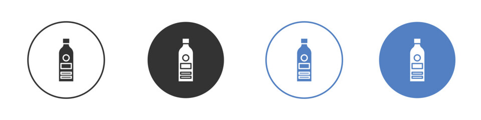 Gin icon. Vector illustration, flat design.