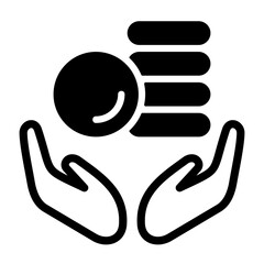 Obraz premium Charity Supporter Vector Icon