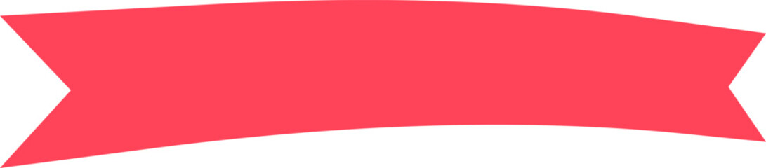 Naklejka premium Red ribbon banner waving and flowing gently, creating a sense of elegance and celebration, perfect for highlighting important announcements or adding a decorative touch