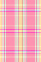 Pastel pink, yellow, and beige plaid pattern. Perfect for textile design, backgrounds, scrapbooking, and fashion projects. This cheerful, soft design evokes feelings of spring and happiness.